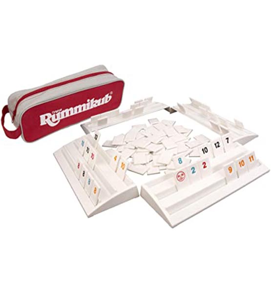 Exclusive Rummikub Game Pressman Rummikub - The Complete Original Rummikub Game With Full-Size Racks and Tiles in a Durable Canvas Storage \ Travel Case by Pressman shop mart store best amazon product online shopping website