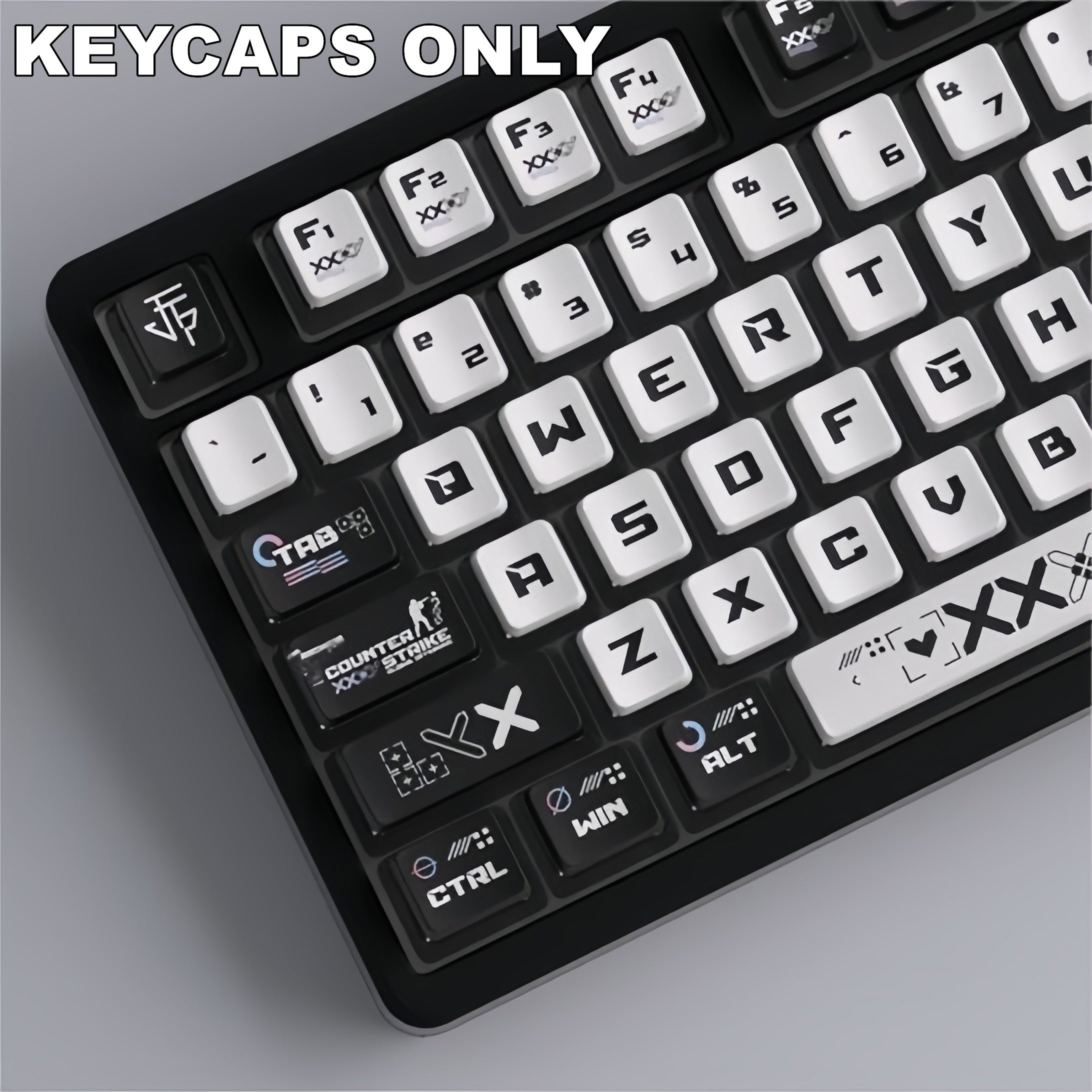 Premium 122-Key PBT Keycap Set for Mechanical Gaming Keyboards - OEM Profile, Dye-Subbed Legends, Compatible with All ANSI Layouts, Includes Puller & Box