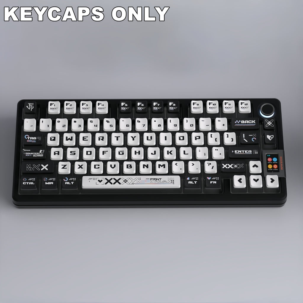 Premium 122-Key PBT Keycap Set for Mechanical Gaming Keyboards - OEM Profile, Dye-Subbed Legends, Compatible with All ANSI Layouts, Includes Puller & Box